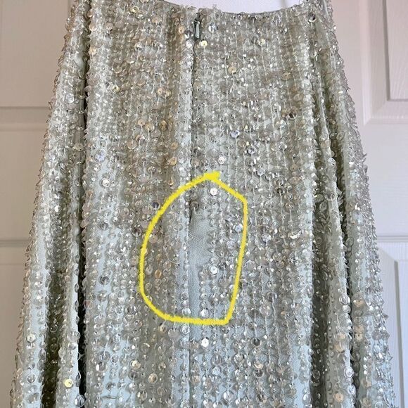 Asos Edition Embellished Cami Open Back Midi Dress Sage Green US14 NWT MSRP $297 - Picture 12 of 14